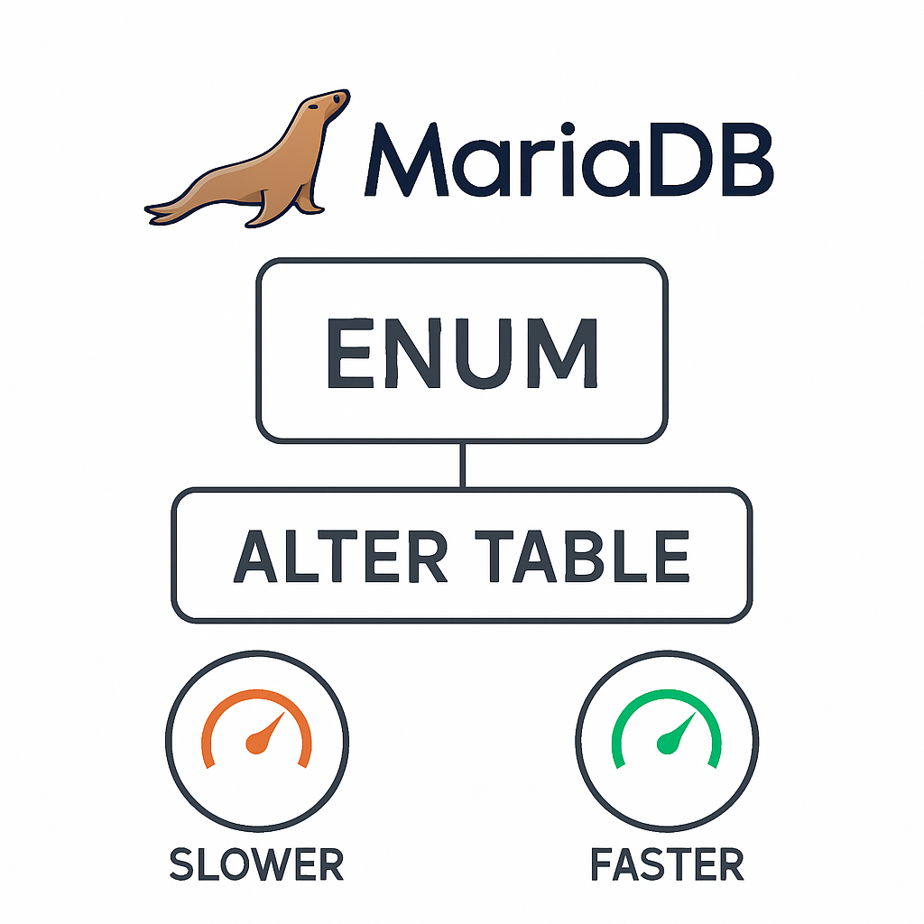 MariaDB ENUM 필드 수정시 상황별 퍼포먼스 차이
